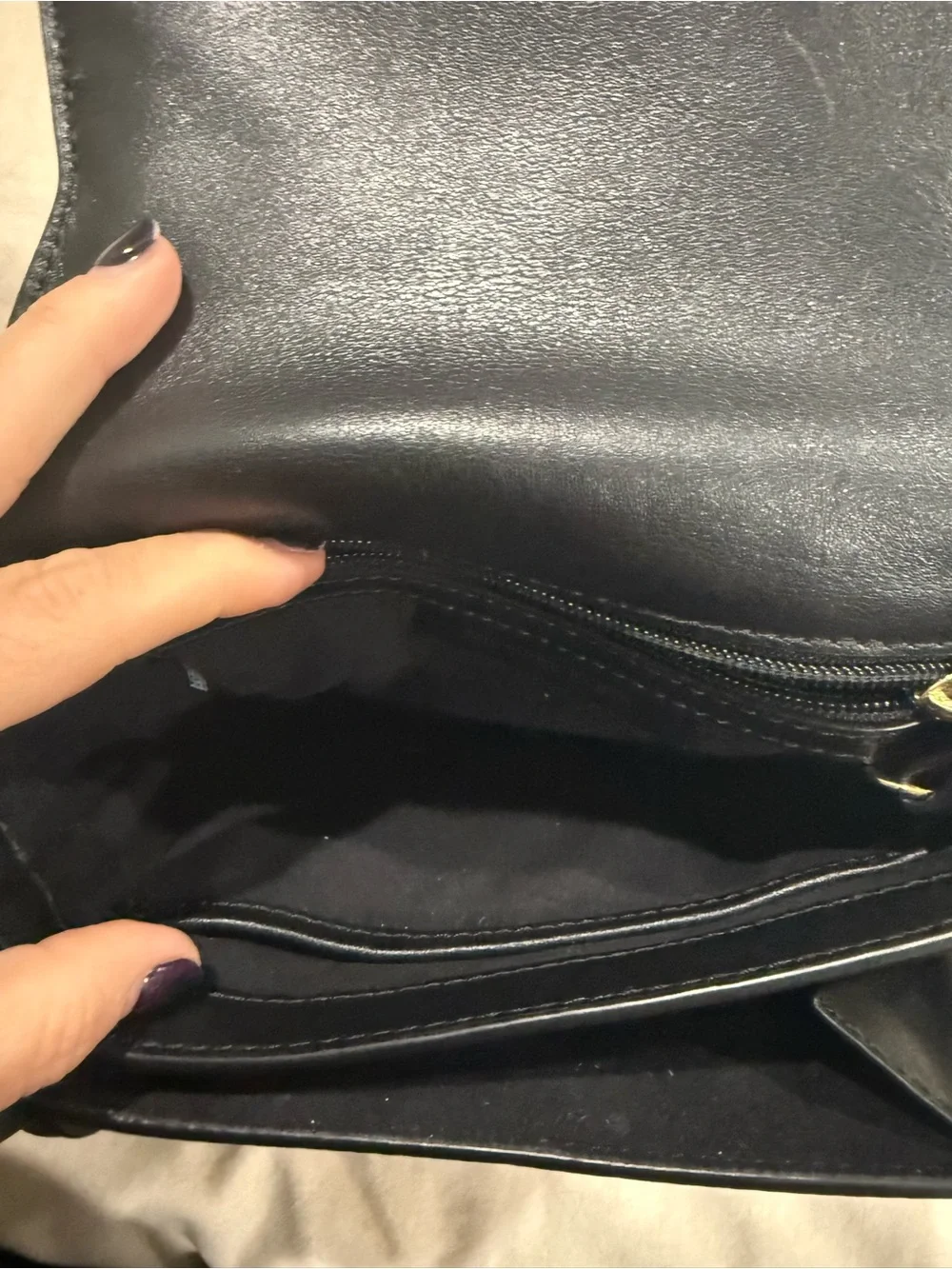 ⁠MICHAEL KORS Jolene black leather saddle bag with interlocking woven strap